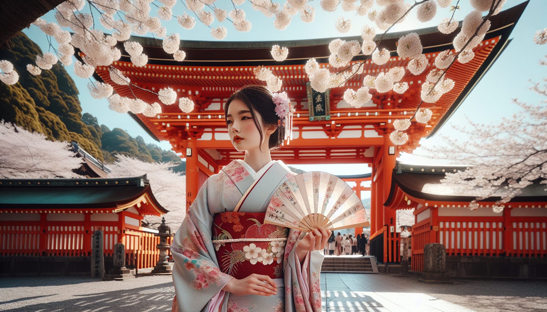 和服　日本人　京都　神社 image 1